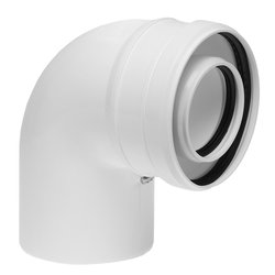 Cot evacuare centrala termica condensare ATI Tip 02, PP/PP, diametru 60 / 100, WBPPCUR61002