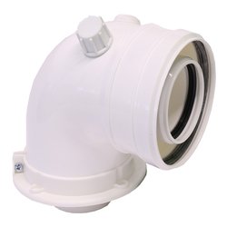 Cot evacuare centrala termica condensare ATI Tip 03, PP/PP, diametru 60 / 100, WBPPCUR61003