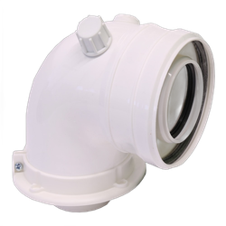 Cot evacuare centrala termica condensare ATI Tip 03, PP/PP, diametru 60 / 100, WBPPCUR61003