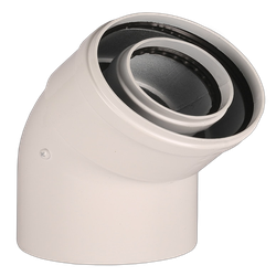 Cot prelungire centrala termica clasica ATI 45 grade, 60 / 100, 2-4610PMF