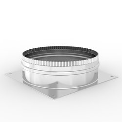 Talpa cos de fum, inox, 120 mm