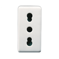 Priza simpla incastrata Gewiss, 1 modul, 2P+E 16A, GW20203