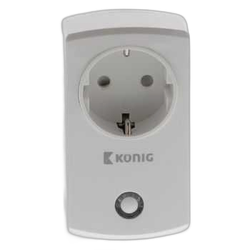 Priza inteligenta de alimentare ON/OFF, Schuko alb, Konig,CLALSPE10N