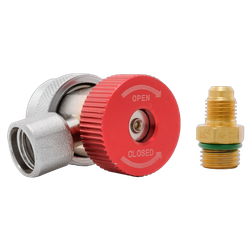 Racord incarcare freon aer conditionat auto QC-H R134, presiune inalta, adaptor inclus