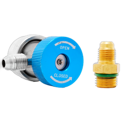 Racord incarcare freon aer conditionat auto QC-L R134, presiune joasa, adaptor inclus