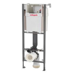 Set rezervor incastrat WC, robinet flotor, racord evacuare, Wirquin Initio Esentie, 50950176