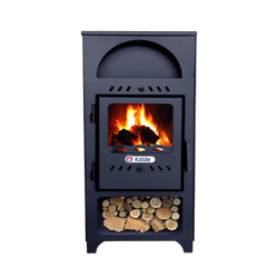 Soba (semineu) pe lemne si brichete, patrat, 7 kW, Kalde - Prompt Service