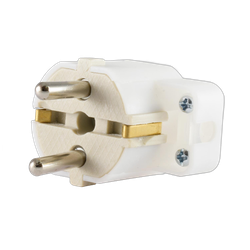 Stecher ceramic cu contact de protectie si inel 16A