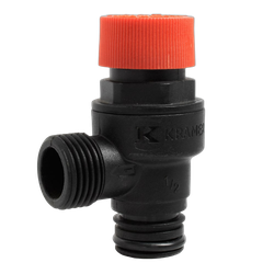 Supapa siguranta Kramer, racord o-ring filet 1/2 FE, 3 bar, compozit, 8507