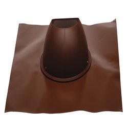 Tabla acoperire trecere tub evacuare ATI 5-TA, maro, 500 x 500, inclinatie 5-30 grade