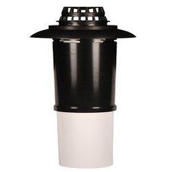 Terminatie verticala centrala condensare ATI diametru 80/125, PP/ALL, neagra, WNTC10050