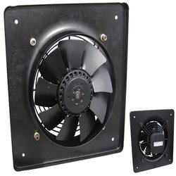 Ventilator axial cu placa patrata YWF-B4E-450S, diametru 450 mm, 220V, aport aer proaspat din exterior in interior