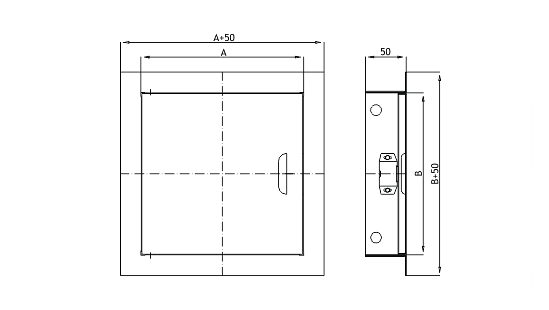 Dimensiuni grila ventilatie Dospel MAGNAT