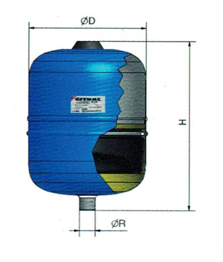 Dimensiuni HYB 5 - 35 litri