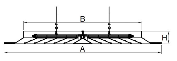 Dimensiuni anemostat