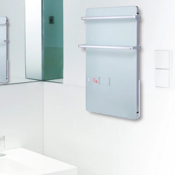 Panou radiant baie 2000W Tesy display LED, GH 200 W, alb - imagine 2